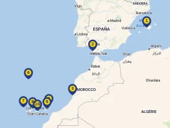 Mapa plavby