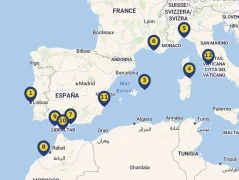 Mapa plavby