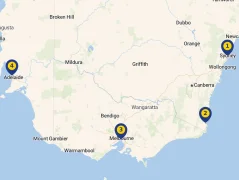 Mapa plavby