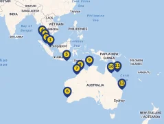 Mapa plavby
