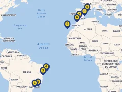 Mapa plavby