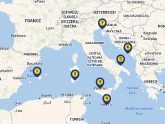 Mapa plavby