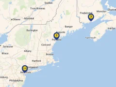 Mapa plavby