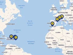 Mapa plavby