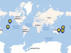 Mapa plavby