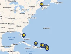 Mapa plavby