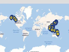 Mapa plavby