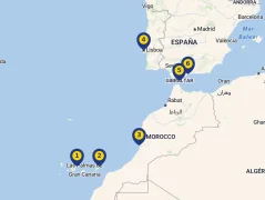 Mapa plavby