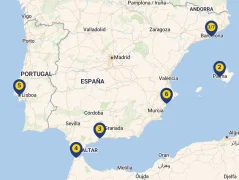 Mapa plavby