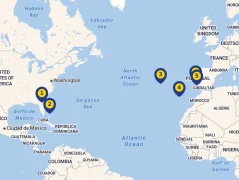 Mapa plavby